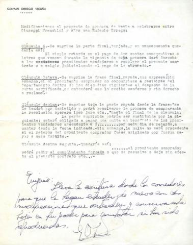 Primera imagen del registro Promesa de compra del departamento de don Eugenio Orrego Vicuña