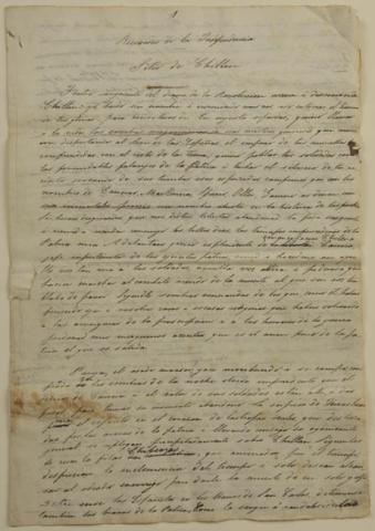 Primera imagen del registro Recuerdos de la Independencia Sitio de Chillán.