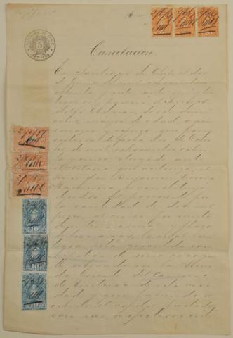 Primera imagen del registro Cancelación de deuda de don Benjamín Vicuña Mackenna