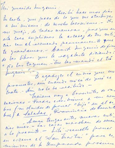 Primera imagen del registro Carta de don Luis a su amigo Eugenio Orrego Vicuña
