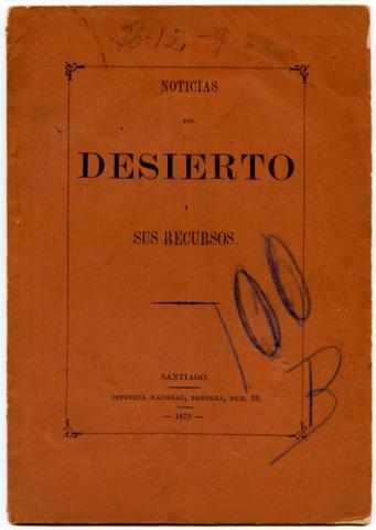 Primera imagen del registro Noticias del desierto i sus recursos.