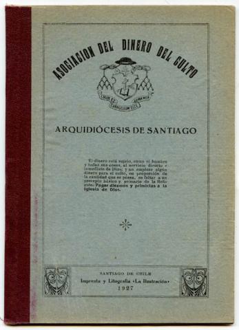Primera imagen del registro Asignación del dinero del culto Arquidiócesis de Santiago