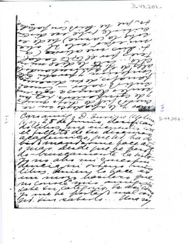 Primera imagen del registro Carta de Gabriela Mistral