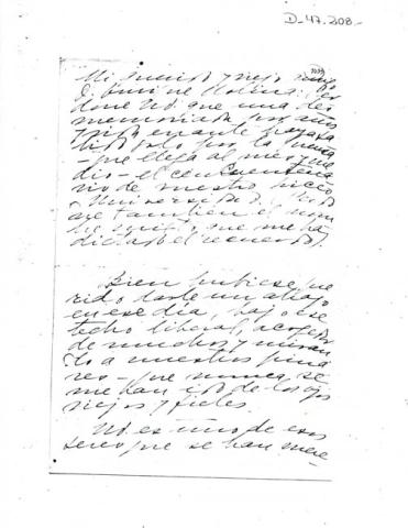 Primera imagen del registro Carta de Gabriela Mistral