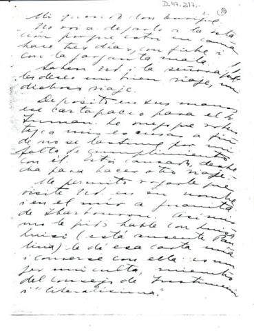 Primera imagen del registro Carta de Gabriela Mistral