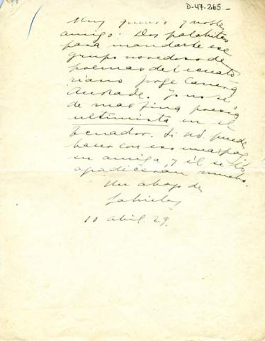 Primera imagen del registro Carta de Joaquín García
