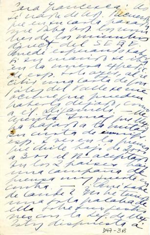 Primera imagen del registro Carta de Gabriela Mistral