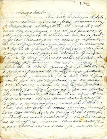 Primera imagen del registro Carta de Gabriela Mistral