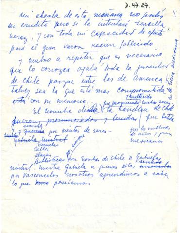 Primera imagen del registro Homenaje a José Vasconcellos