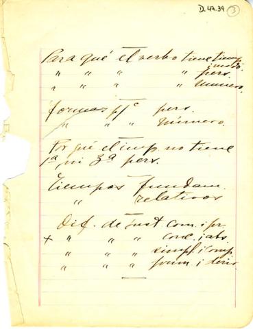 Primera imagen del registro Nota sobre gramática