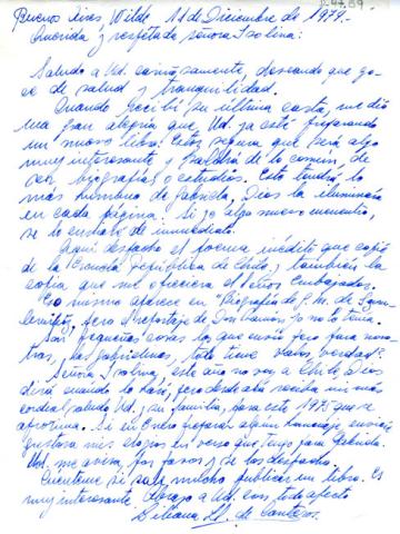 Primera imagen del registro Carta de Liliana de Canteros a Isolina