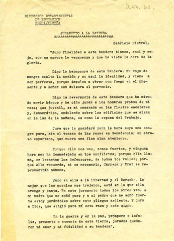 Primera imagen del registro Juramento a la Bandera