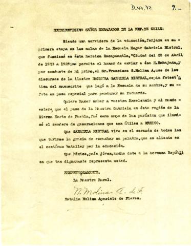 Primera imagen del registro Envío de discursos