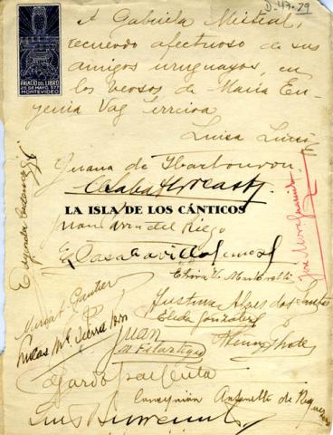Primera imagen del registro La isla de los cánticos