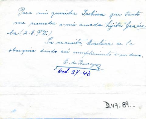 Primera imagen del registro Carta a Isolina