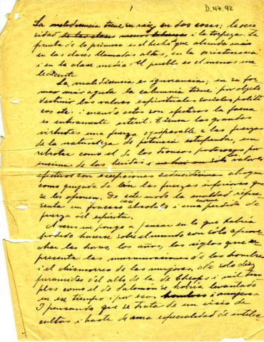 Primera imagen del registro Prosa inédita