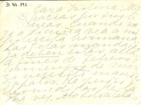 Primera imagen del registro Carta a Isolina