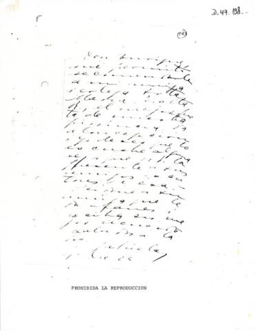 Primera imagen del registro Nota de Gabriela Mistral