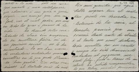 Primera imagen del registro Carta de Ema Claro a Gabriela Mistral