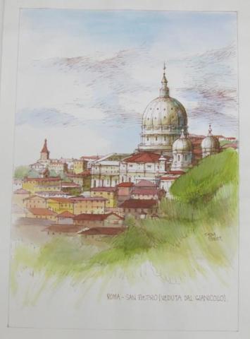 Primera imagen del registro Roma San Pietro – Veduta del Gianicolo