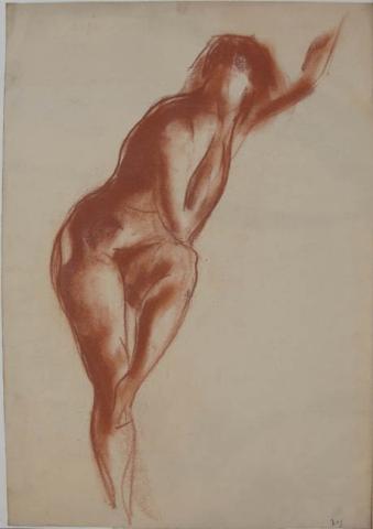 Primera imagen del registro nº11 en el catálogo. Croquis sepia