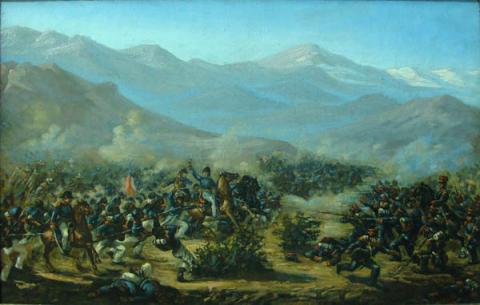 Primera imagen del registro O'Higgins en la Batalla de Chacabuco