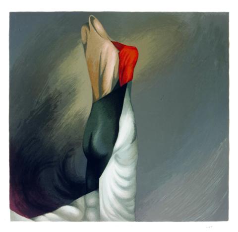 Primera imagen del registro Mujer con hombro rojo