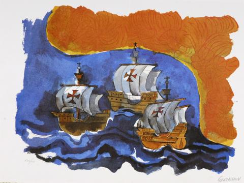 Primera imagen del registro Las tres caravelas
