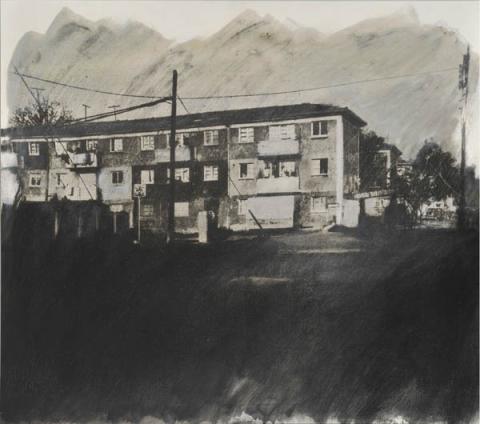 Primera imagen del registro Población Juan Antonio Ríos, de la serie Pictográfica de Santiago