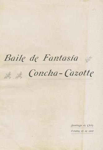 Primera imagen del registro Álbum del Baile de Fantasía Concha - Cazotte