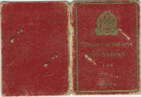 Primera imagen del registro Carnet Universitá Italiana Per Stranieri perteneciente a Elena Poirier