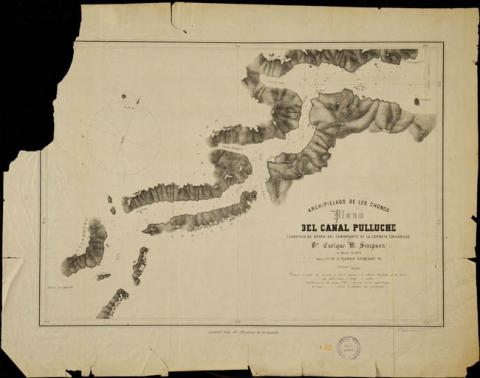 Primera imagen del registro Archipiélago de los Chonos - Plano del Canal Pulluche