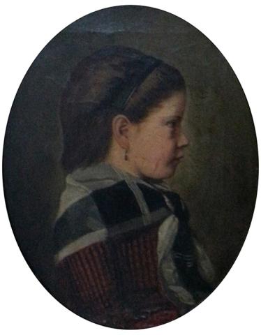 Primera imagen del registro Retrato al óleo de doña Gabriela Moya Camus a la edad de cinco años