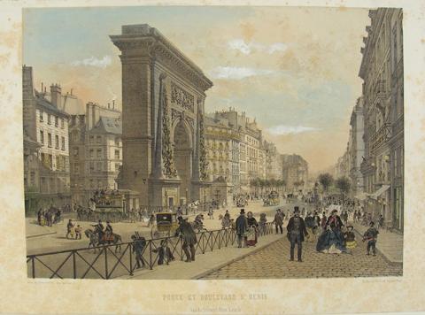 Primera imagen del registro Porte Et Boulevard St. Denis. Vus du Boulevard Bonne-Nouvelle