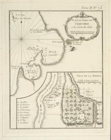 Primera imagen del registro Plano del puerto de Coquimbo de la costa de Chile