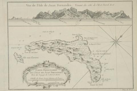 Primera imagen del registro Mapa particular de la isla de Juan Fernandez