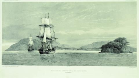 Primera imagen del registro Mouillage des Corvettes sur la Baie Saint Nicholas (Detroit de Magellan)