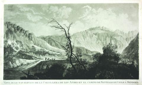Primera imagen del registro Vista de lo más elevado de la Cordillera de Los Andes