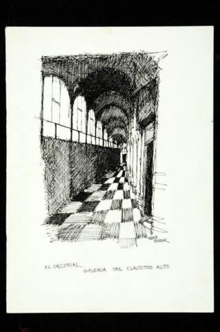 Primera imagen del registro El escorial, galería del claustro alto