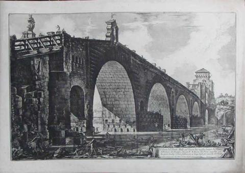 Primera imagen del registro Veduta del Ponte Molle sul Tevere due miglia lontan da Roma