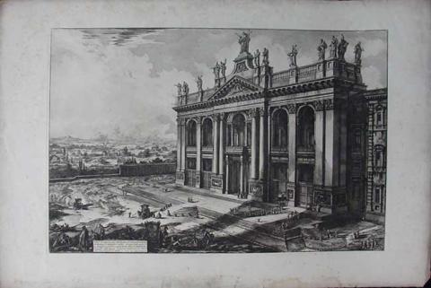 Primera imagen del registro Veduta della Facciata della Basilica di S. Giovanni Laterano