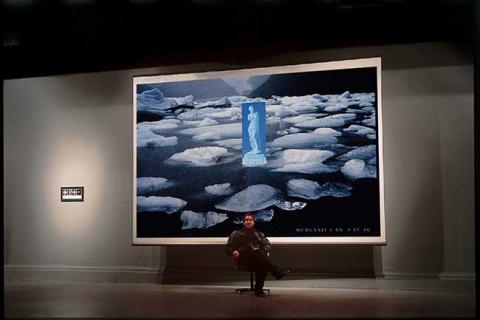 Primera imagen del registro La Venus de Hielo sobre campos Chilenos de Hielos Antárticos