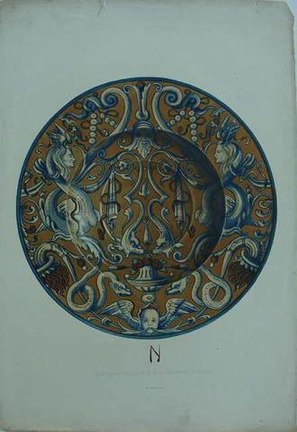 Primera imagen del registro Plat majolica Collection de Mr. De Basilewski a Paris