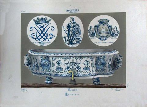 Primera imagen del registro Moustiers: Vasque. Assiettes