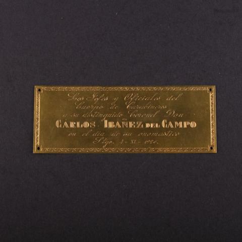 Primera imagen del registro Placa Conmemorativa de Carabineros a Carlos Ibañez del Campo