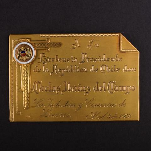 Primera imagen del registro PlacaConmemorativa de Linares a Carlos Ibañez del Campo