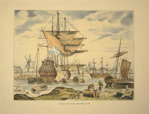 Primera imagen del registro Armement d'un Corsaire à Saint-Malo en 1785