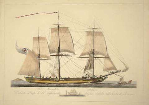 Primera imagen del registro Nave mercantile inglese
