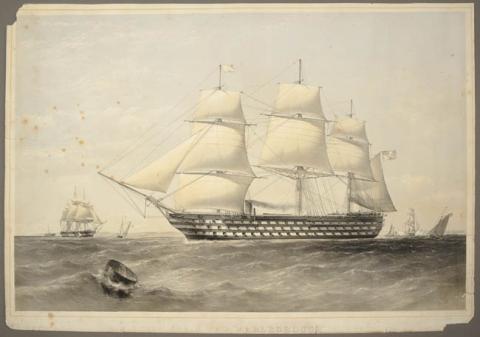 Primera imagen del registro HM Screw steam ship "Marlborough"