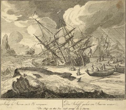 Primera imagen del registro 't Schip by Storm in't Ys vergaan.